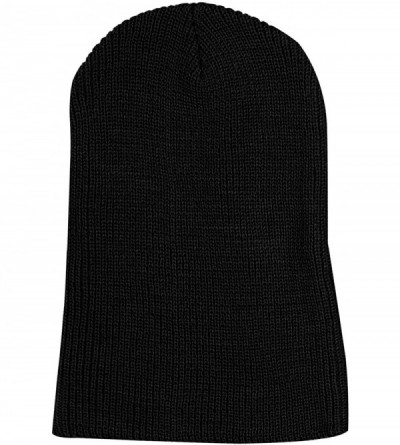 Skullies & Beanies Corduroy Slouchy Beanie Warm Winter Ski Skater Hip-hop Hat - Black - CG11OCK9KCP $11.00