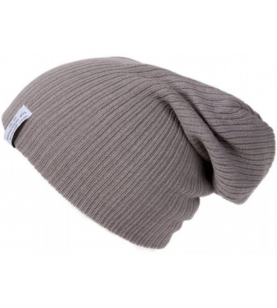 Skullies & Beanies Rainbow Unicorn Long Rib Beanie - Grey - CT18609SU6S $8.08