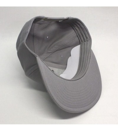 Baseball Caps Premium Plain Cotton Twill Adjustable Flat Bill Snapback Hats Baseball Caps - Gray/Gray - CX1258RLE1F $14.16