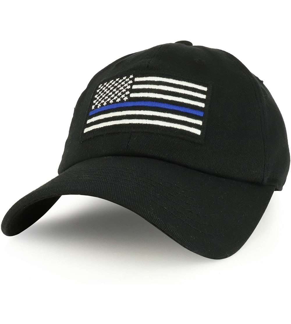 Baseball Caps USA American Flag Embroidered Adjustable Cotton Cap - Tbl - C41805G25KE $17.42