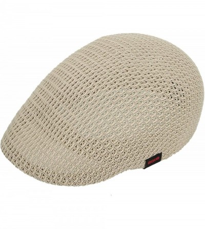 Newsboy Caps Men Breathable Mesh Summer Hat Newsboy Beret Ivy Cap Cabbie AM31168 - Beige - C418R2AXSRW $22.41