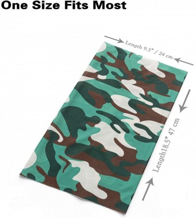 Balaclavas Face Bandanas Neck Gaiters for Men Women Dust Scarf Balaclava Headbands - Camo - CD197WHCW04 $14.08