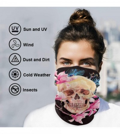 Balaclavas Stylish Gaiters Seamless Recreation - Watercolor Human Skull - CS197LSEK3K $9.98