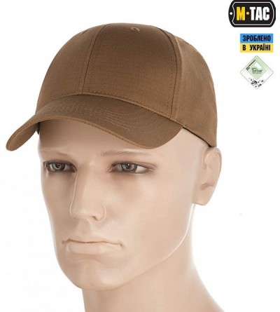 Baseball Caps Tactical Baseball Cap Elite Plains Hat Adjustable Rip-Stop - Coyote Brown - CQ18C0I4K2A $13.24