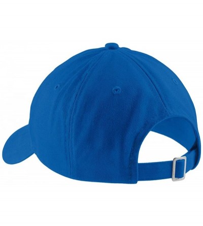 Baseball Caps Stay Weird Embroidered 100% Cotton Adjustable Strap Cap - Royal - CB12IZJVYT5 $22.51