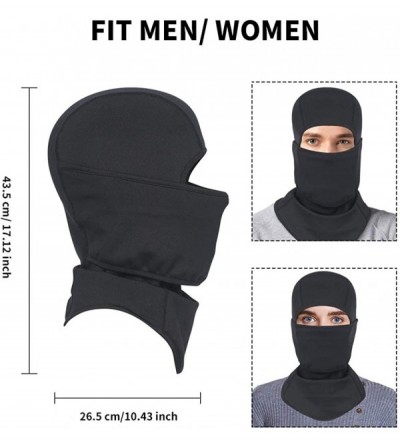 Balaclavas Balaclava Ski Face Mask Face Cover for Cold Windproof Skiing Motorcycle Cycling - A-black 1 - CT19324HCO4 $14.36