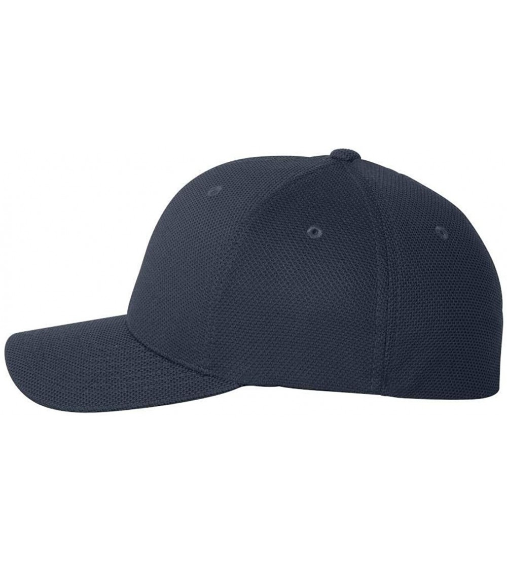 Baseball Caps Cool & Dry Piqué Mesh Cap - 6577CD - Navy - CB11OH9YGCP $8.48