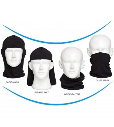 Balaclavas Balaclava Ski Mask - Small - Black- 2-Pack - CL12K8PHJST $9.43