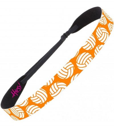 Headbands Cute Adjustable No Slip I Love Volleyball Headbands for Girls & Women - Volleyball Mixed Orange 3pk - CU188EZ9677 $...