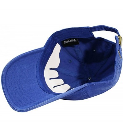 Baseball Caps Latinas Dad Hat Cotton Baseball Cap Polo Style Low Profile - Royal - CE1865ZKIT5 $12.29