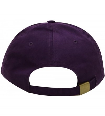 Baseball Caps Cute Cat Cotton Baseball Dad Cap - Purple - CB182YKUGN0 $10.54