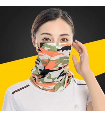 Balaclavas Seamless Face Mask Neck Gaiter Scarf Sun UV Protection Dust Wind Bandana Balaclava Headwear for Men Women - CJ197T...