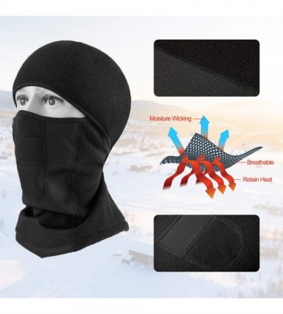 Balaclavas RUPUMPACK Balaclava Protection Lightweight Breathable - Black - CO18X6WQU44 $10.87