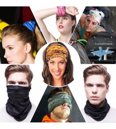 Balaclavas Seamless Face Mask Bandana for Dust Headband Magic Scarf Head Wrap Neck Warmer - Shark - C018T340ZN3 $10.41