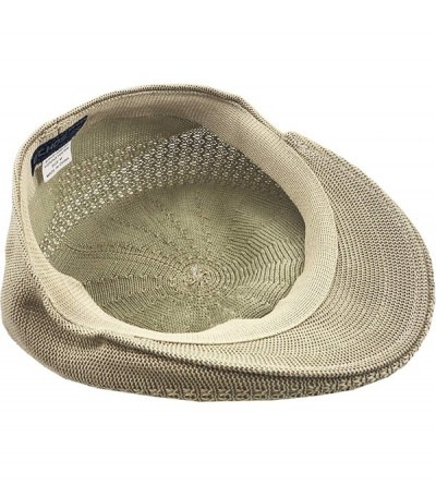 Newsboy Caps Classic Mesh Newsboy Ivy Cap Hat - Khaki - CA11JYQKWKV $8.04