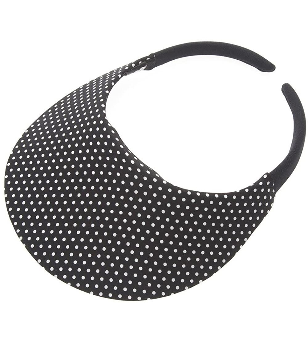 Visors Midsize Print Visor - White Dot on Black - CV12E3BE32T $12.09