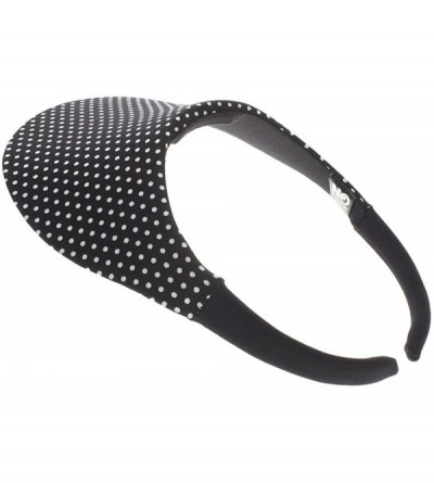 Visors Midsize Print Visor - White Dot on Black - CV12E3BE32T $12.09