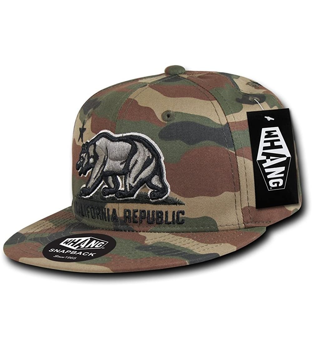 Skullies & Beanies California Republic Snapbacks - Woodland - C511LGS4MU1 $14.61