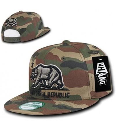 Skullies & Beanies California Republic Snapbacks - Woodland - C511LGS4MU1 $14.61