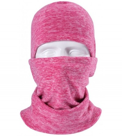 Balaclavas Balaclava Ski Face Mask for Women Kids Men- Winter Neck Warmer Windproof Fleece Hood for Snowboarding - Rose Red -...