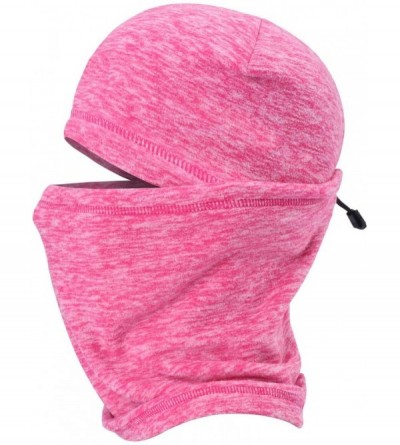 Balaclavas Balaclava Ski Face Mask for Women Kids Men- Winter Neck Warmer Windproof Fleece Hood for Snowboarding - Rose Red -...