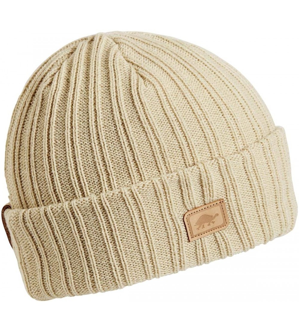 Skullies & Beanies Men's Wild Bill Relax Fit Classic Knit Watch Cap Beanie - Oatmeal - CG18IDMSAEM $23.82