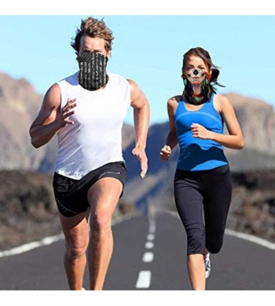 Balaclavas Bandana Face Mask Neck Gaiter- Dust Wind UV Protection Vivid 3D Mouth Cover for Women Men - Clown Rose - CY199GST5...