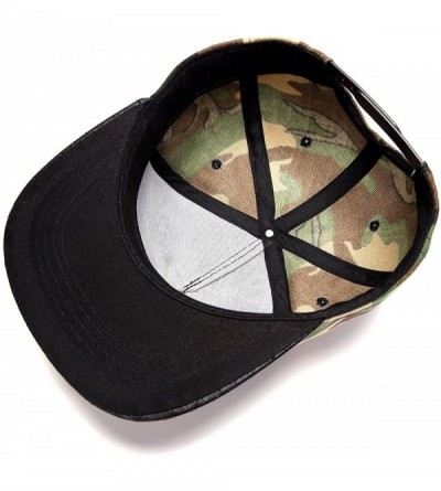 Baseball Caps Ralink Pistol Adjustable Flat Bill Snapback Men Baseball Hip-hop Cap Hat for Women's - Camouflage - CG18EO637DH...