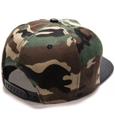 Baseball Caps Ralink Pistol Adjustable Flat Bill Snapback Men Baseball Hip-hop Cap Hat for Women's - Camouflage - CG18EO637DH...