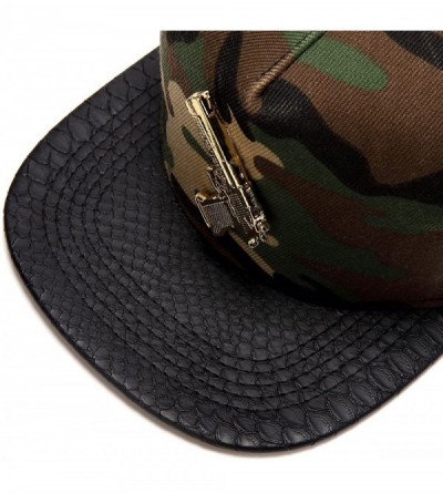 Baseball Caps Ralink Pistol Adjustable Flat Bill Snapback Men Baseball Hip-hop Cap Hat for Women's - Camouflage - CG18EO637DH...