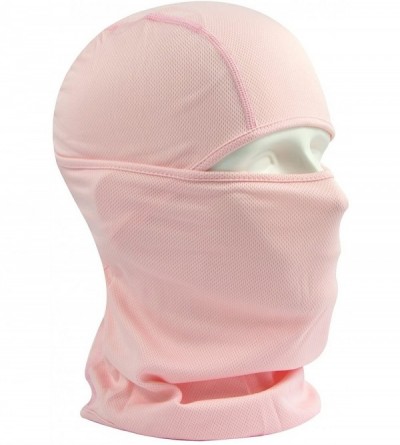 Balaclavas Balaclava Face Mask Adjustable Windproof UV Protection Hood - Pink - CA18625AYH6 $7.75