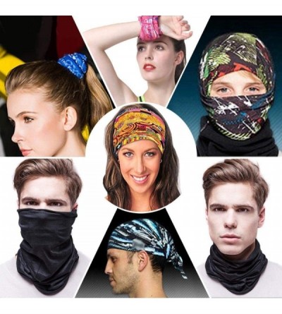 Balaclavas Unisex Multifunctional Seamless Bandana Face Mask Neck Gaiter Headwear Tube Mask Scarf - Dragon 1 - CC197SS0A7A $7.97