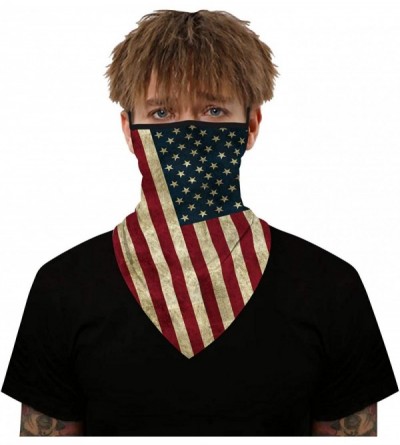 Balaclavas Seamless Balaclava Bandana Headwear Motorcycle - American Flag - CY1999QGHMX $10.39