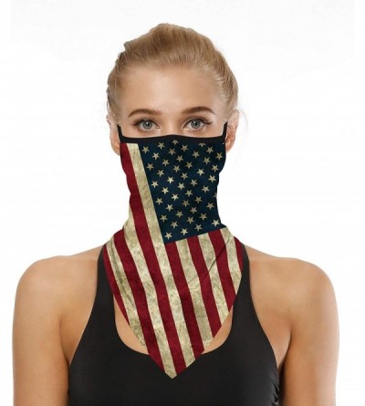 Balaclavas Seamless Balaclava Bandana Headwear Motorcycle - American Flag - CY1999QGHMX $10.39