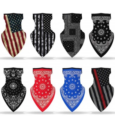 Balaclavas Seamless Balaclava Bandana Headwear Motorcycle - American Flag - CY1999QGHMX $10.39