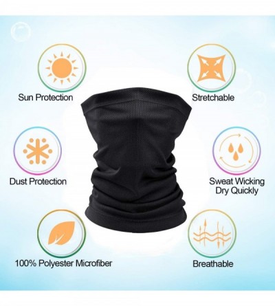 Balaclavas 5 Packs Face Bandanas Multifunctional Magic Scarf Outdoor Headwear Bandana - Mix 10 - CA197ADSSSN $18.21