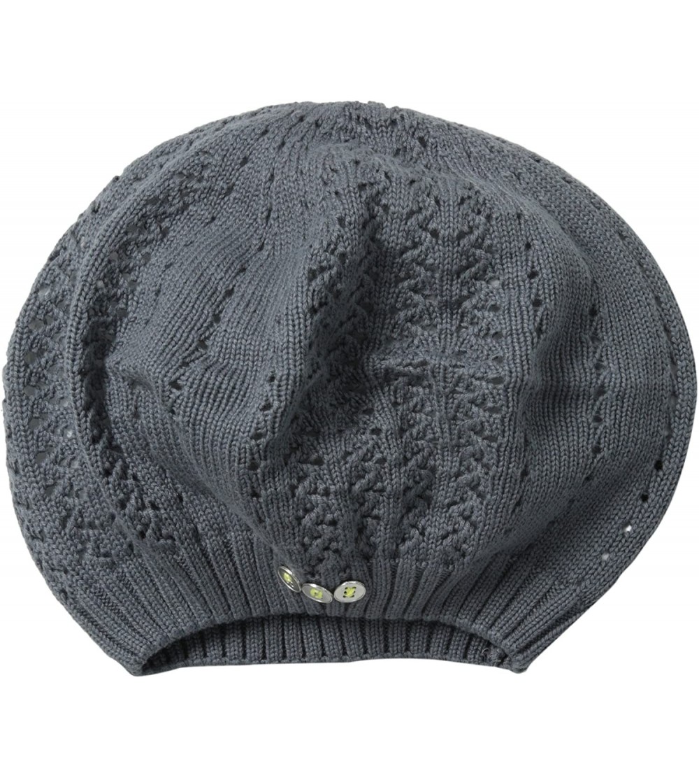 Berets Junior's Viper Beret Beanie - Graphite - C611BAORKJZ $24.05