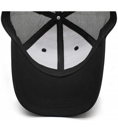 Baseball Caps Mens Popular Sport Hat Baseball Cap Trucker Hat - Black-4 - CZ19708CTXT $15.77