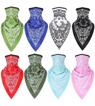 Balaclavas Bandanas Headband- Quick Dry Windproof Balaclava Mask Seamless Neck Gaiter Scarf Paisley Print Head Wraps - CL18A6...