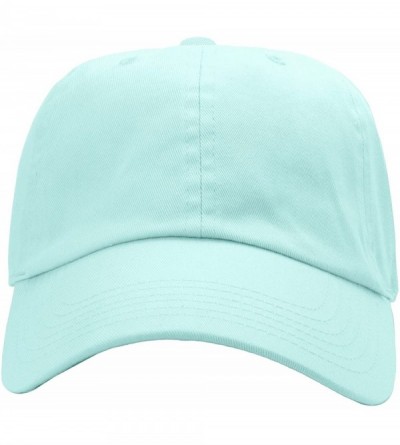 Baseball Caps 12-Pack Wholesale Classic Baseball Cap 100% Cotton Soft Adjustable Size - Aqua - CC18E6LKWNQ $44.42