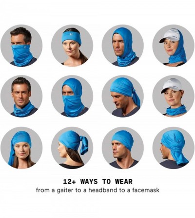 Balaclavas Cooling Neck Gaiter 12+ Ways To Wears- Face Mask- UPF 50- Cools when Wet - Mission Blue - CS11VS5IID9 $14.19