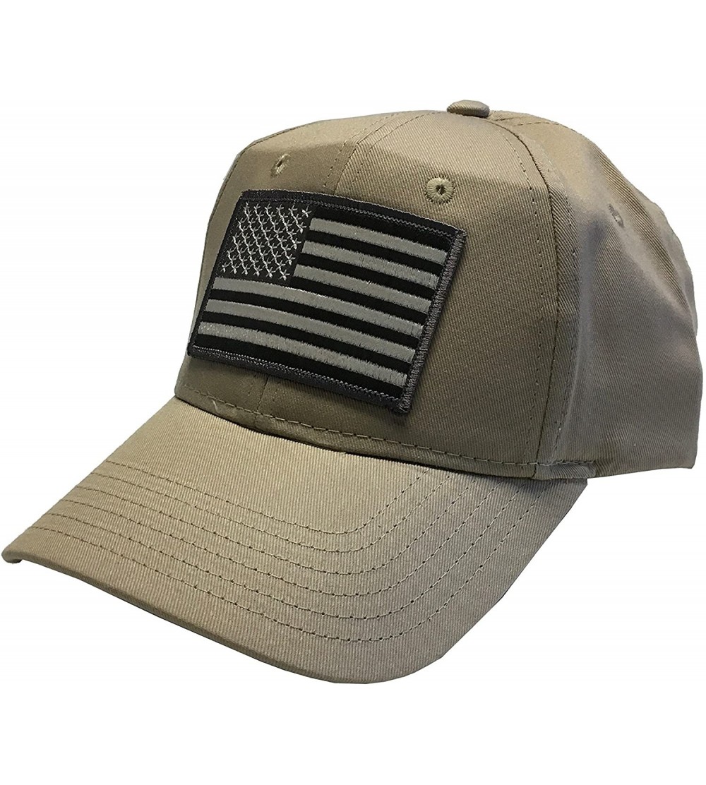 Baseball Caps Flag of The United States of America Adjustable Unisex Adult Hat Cap - Khaki - CK184YU5OWQ $9.14