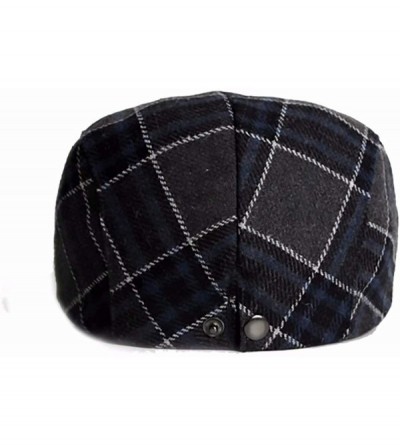 Newsboy Caps Men's /Women Beret Hat Adjustable Plaid Classic Flat Cap Ivy Cabbie Newsboy Hat - Yellow-plaid - CJ18TIR20IX $10.09