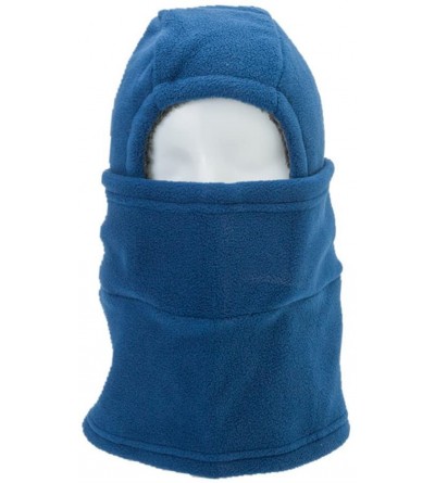 Balaclavas Winter Windproof Polar Fleece Neck Warmer Balaclava Hooded Face Mask Ski Hood Snowboard Mask - Balaclava Blue - C8...