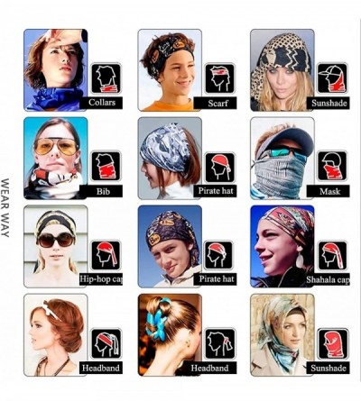 Balaclavas Headwear Bandana Windproof Headwrap Unisex Balaclava Sun UV Face Scarf for Dust Rave Running Skiing Riding - CX198...