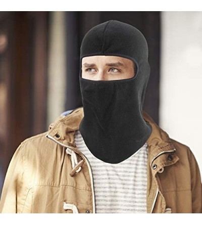 Balaclavas Balaclava Face Mask-Outdoor Cycling Motorcycle Skiing Masks Hat Ski Balaclava Face Mask - Black - CV188Q63RKL $11.90