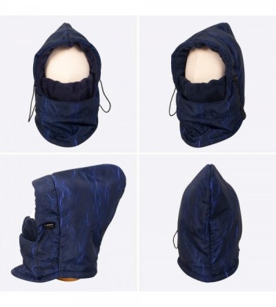 Balaclavas Winter Warmer Wind Resistant Mask Face Hood Haevy Balaclava Unisex - 01_blue - CG1943DQ4NY $13.03