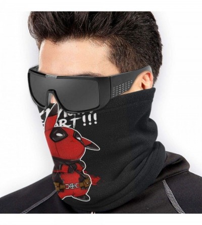 Balaclavas Seamless Face Mask Bandanas-Dead-Pool Pika_chu Half Face Mask Multi Scarf for Dust- Outdoors - Black5 - C0197S370Z...