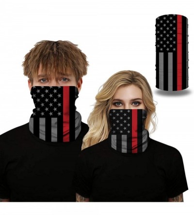 Balaclavas Stripes USA Flag Print Balaclava and Cool Skull Stars for Men Women Dust Wind Mask Neck Gaiter - Usa Flag - C9197Y...