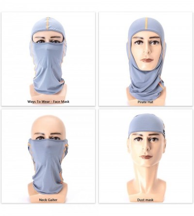 Balaclavas Balaclava Full Face Mask Windproof Sun UV Protection Helmet Liner for Women Men - Khaki - CK18SYZ9D9M $15.94